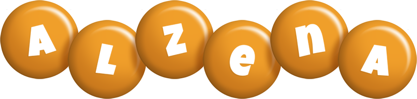 Alzena candy-orange logo