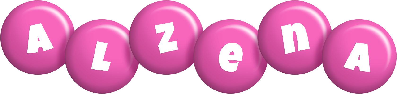 Alzena candy-pink logo