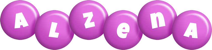 Alzena candy-purple logo