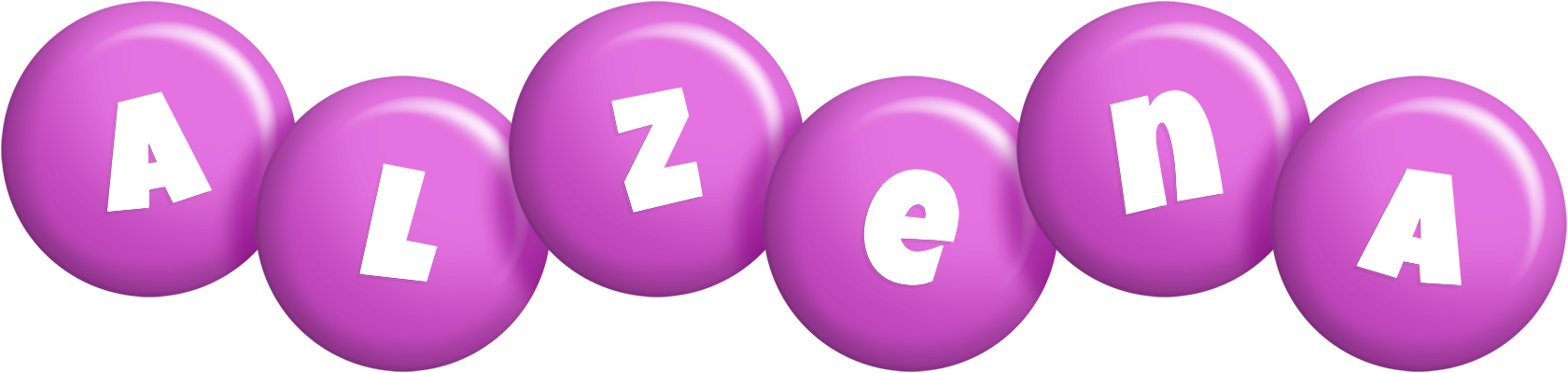 Alzena candy-purple logo