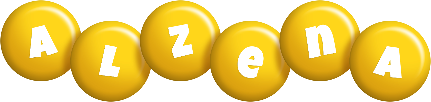 Alzena candy-yellow logo