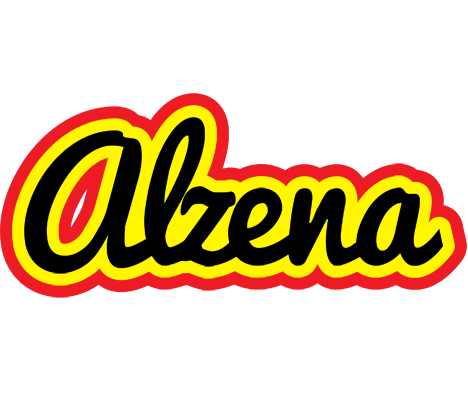 Alzena flaming logo