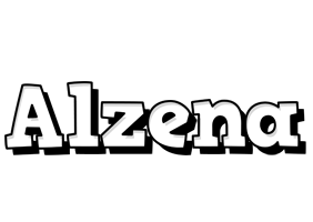 Alzena snowing logo