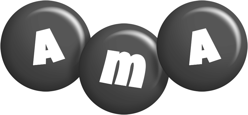 Ama candy-black logo