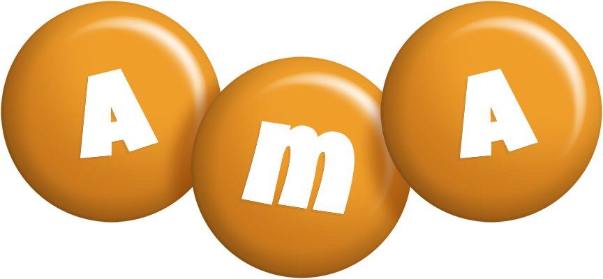 Ama candy-orange logo