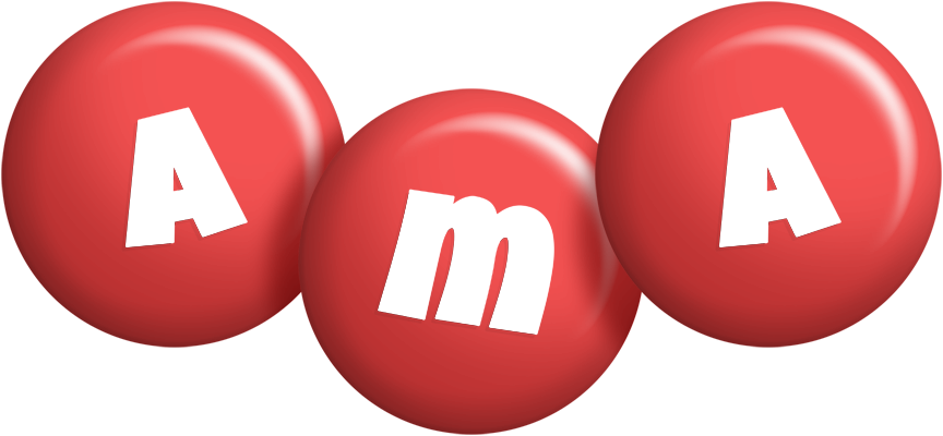 Ama candy-red logo