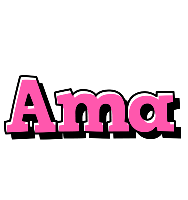 Ama girlish logo
