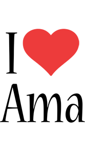 Ama i-love logo