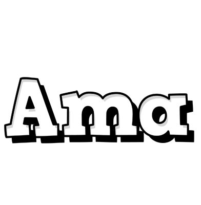 Ama snowing logo