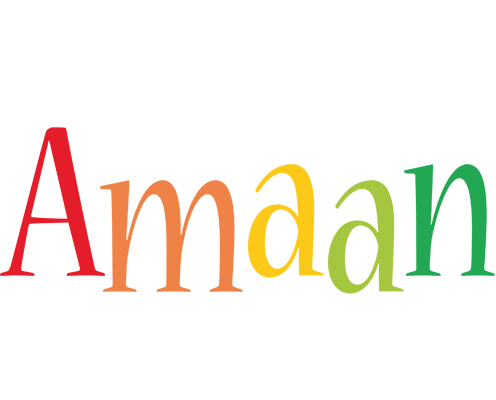 Amaan birthday logo
