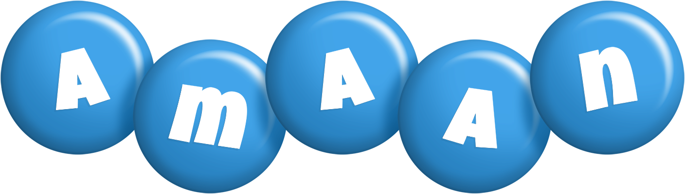 Amaan candy-blue logo