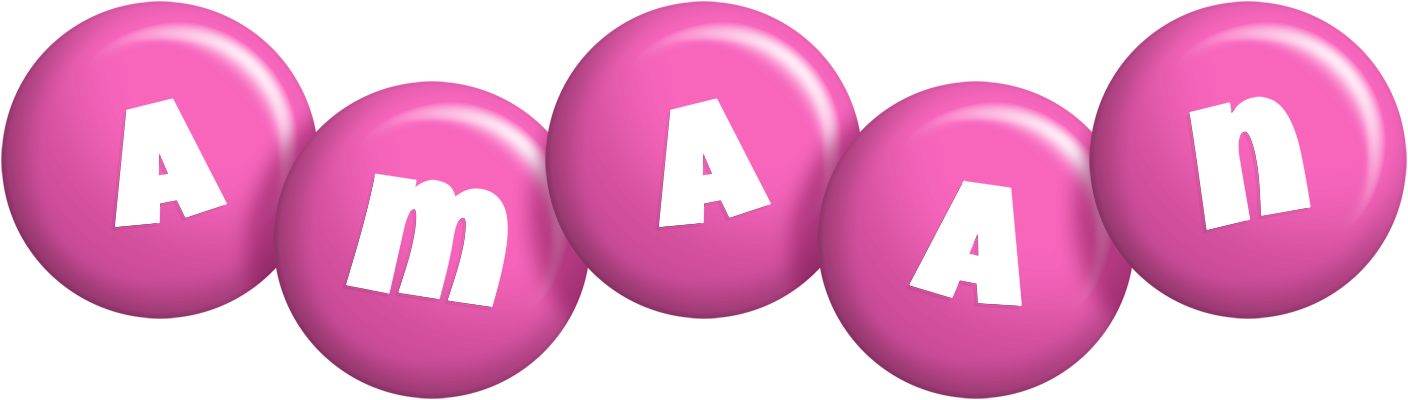 Amaan candy-pink logo
