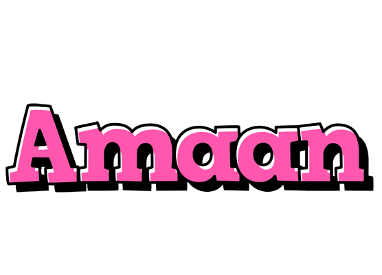 Amaan girlish logo