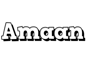 Amaan snowing logo