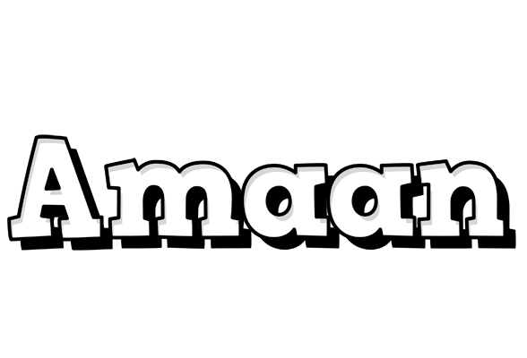 Amaan snowing logo