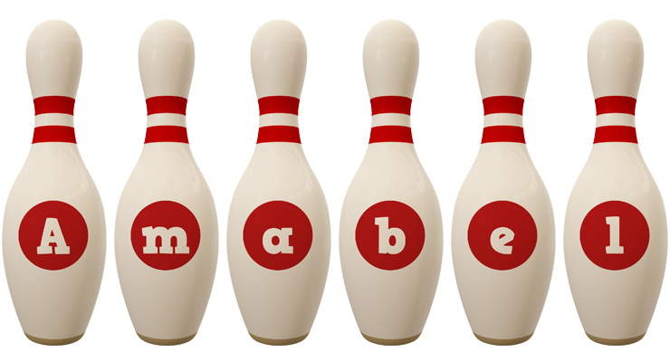Amabel bowling-pin logo