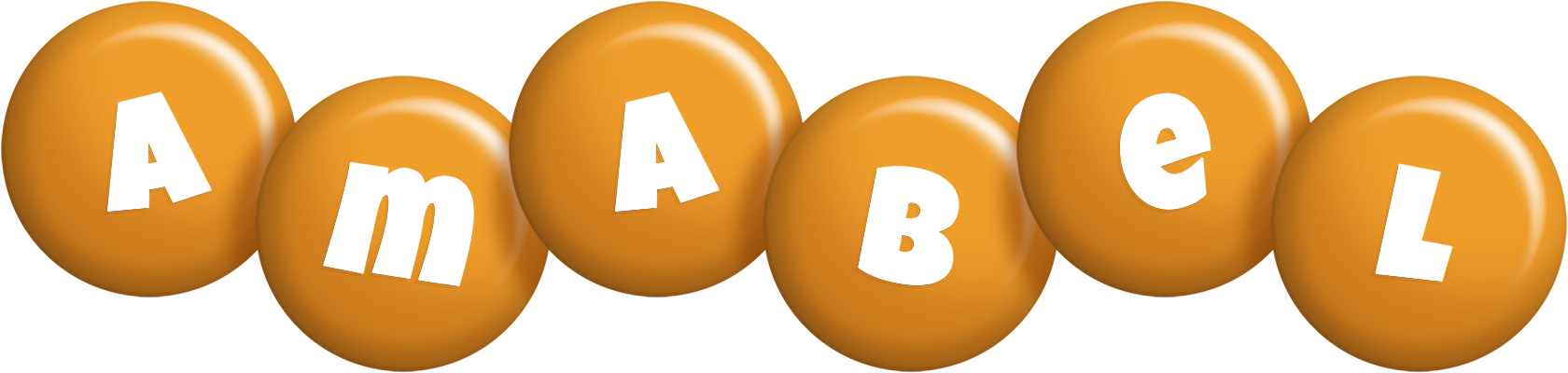 Amabel candy-orange logo