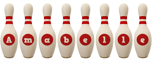 Amabelle bowling-pin logo