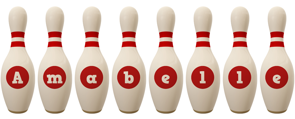 Amabelle bowling-pin logo