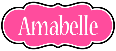 Amabelle invitation logo