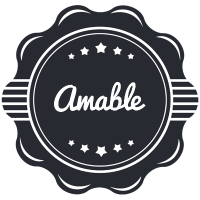 Amable badge logo
