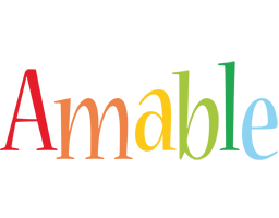 Amable birthday logo