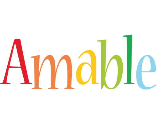 Amable birthday logo
