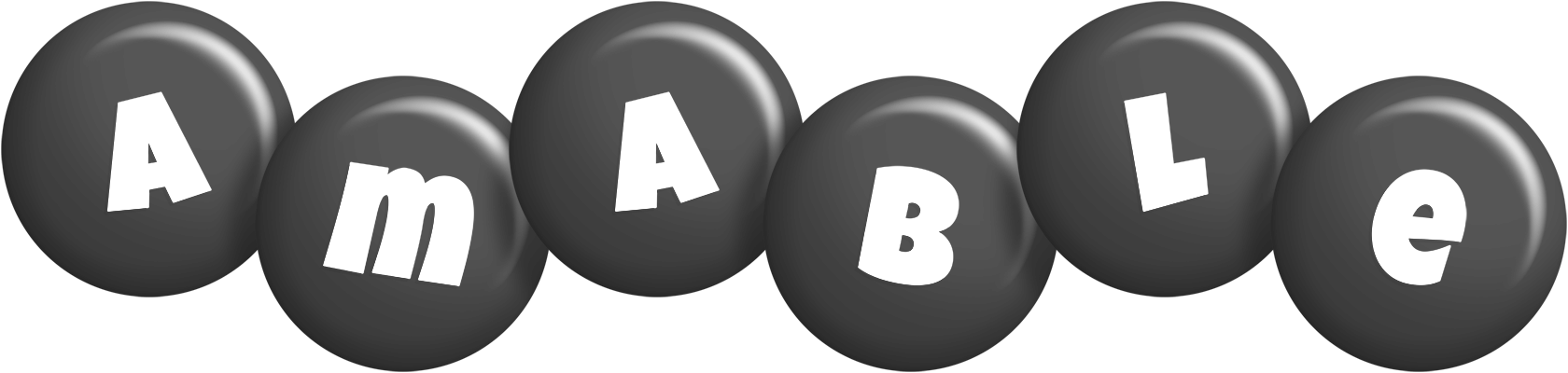 Amable candy-black logo