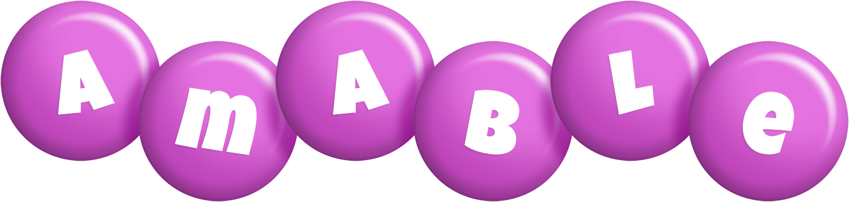 Amable candy-purple logo