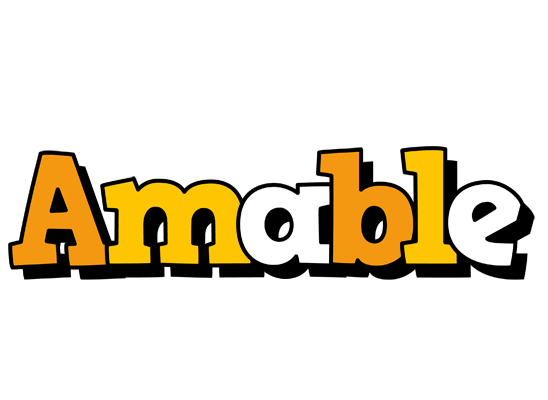 Amable cartoon logo