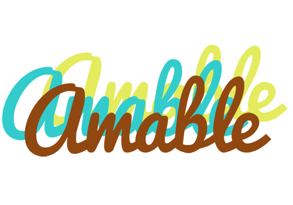 Amable cupcake logo