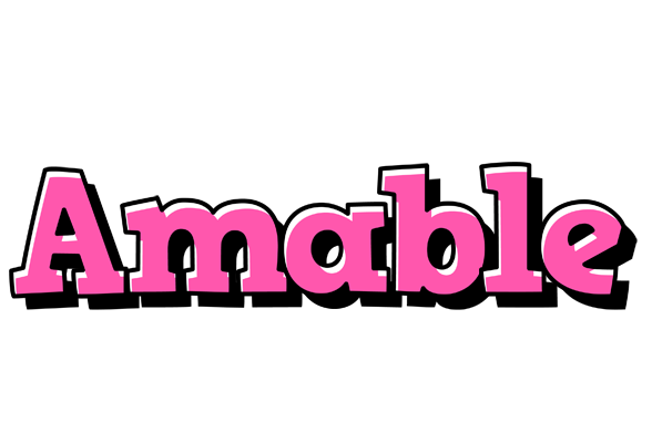 Amable girlish logo