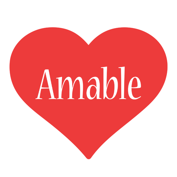 Amable love logo