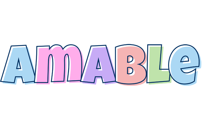 Amable pastel logo