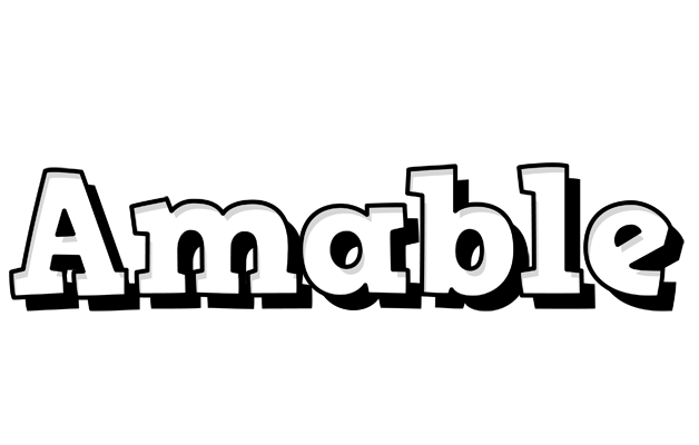 Amable snowing logo