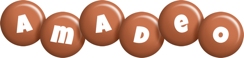 Amadeo candy-brown logo