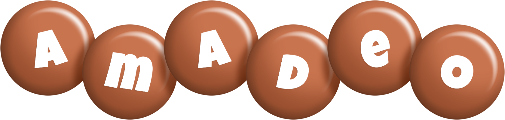 Amadeo candy-brown logo