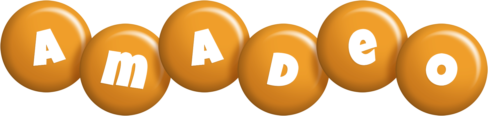 Amadeo candy-orange logo
