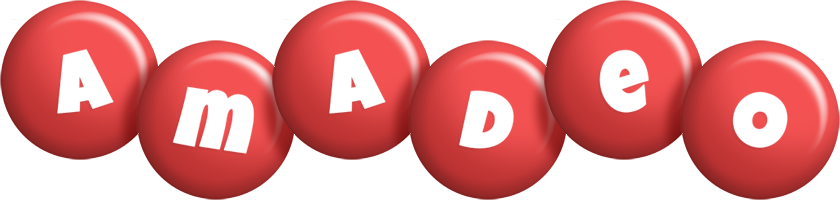 Amadeo candy-red logo