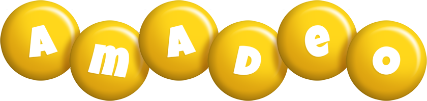 Amadeo candy-yellow logo