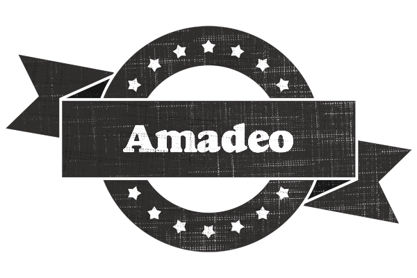 Amadeo grunge logo