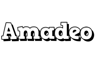 Amadeo snowing logo