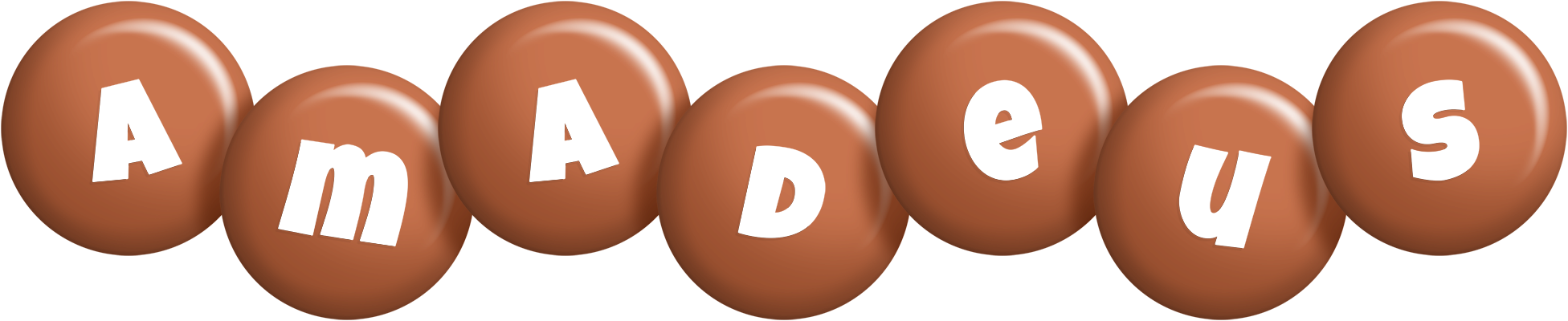 Amadeus candy-brown logo
