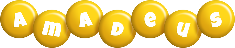 Amadeus candy-yellow logo