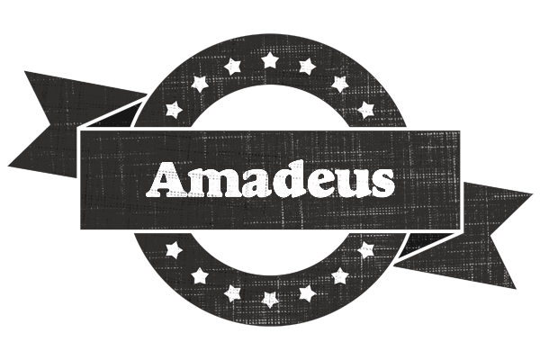 Amadeus grunge logo