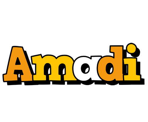 Amadi cartoon logo