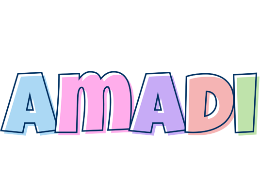 Amadi pastel logo