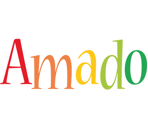 Amado birthday logo