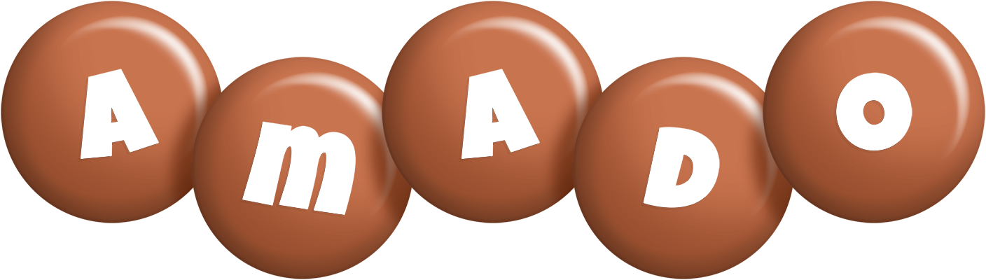 Amado candy-brown logo