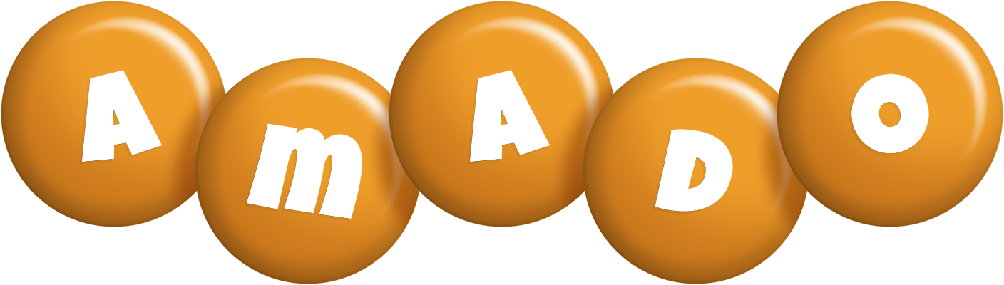 Amado candy-orange logo